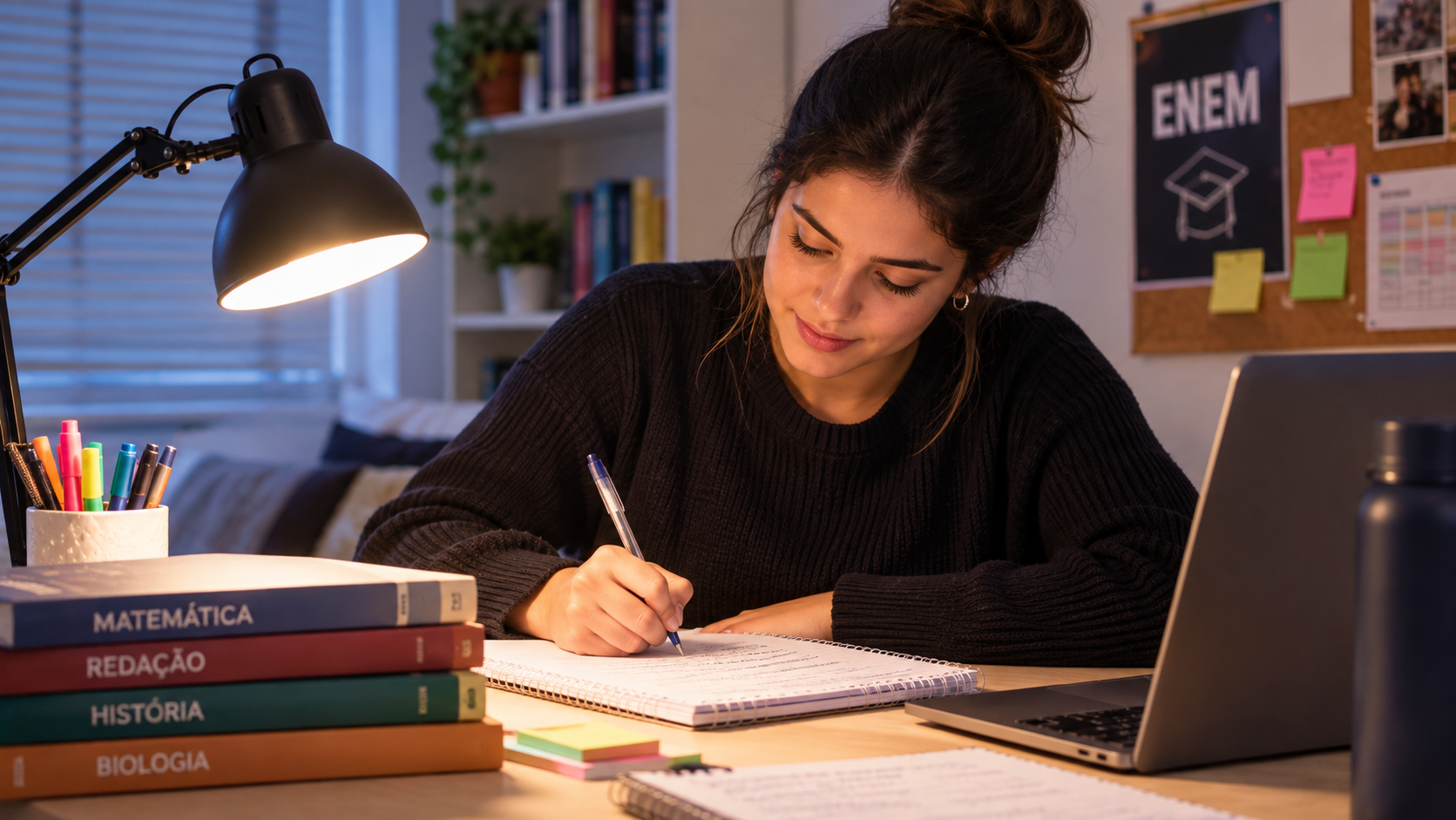 Iluminação saudável nos estudos para o Enem